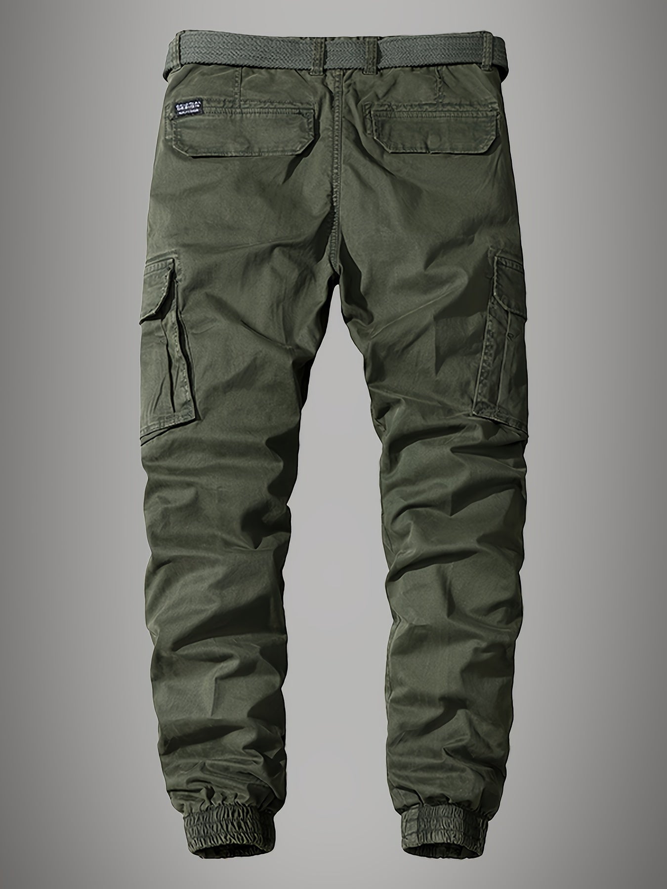 Joggers cargo Paweł pour hommes - Pantalon élégant brodé à multiples poches