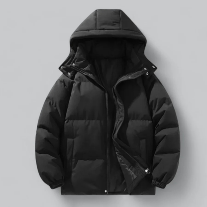 Doudoune courte, légère et chaude avec capuche pour hommes - Veste d'hiver confortable