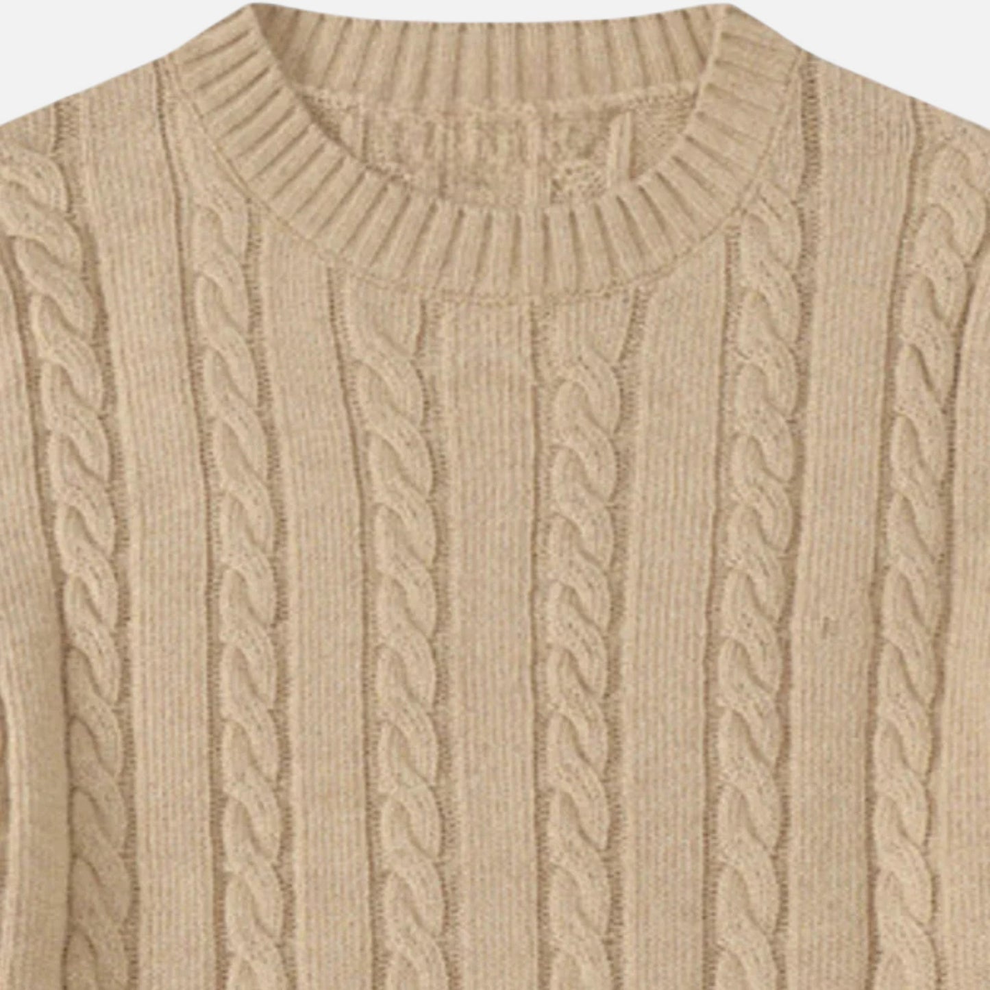 Men's Cotton Knit Sweater – Timeless Crew Neck with Modern Elegance