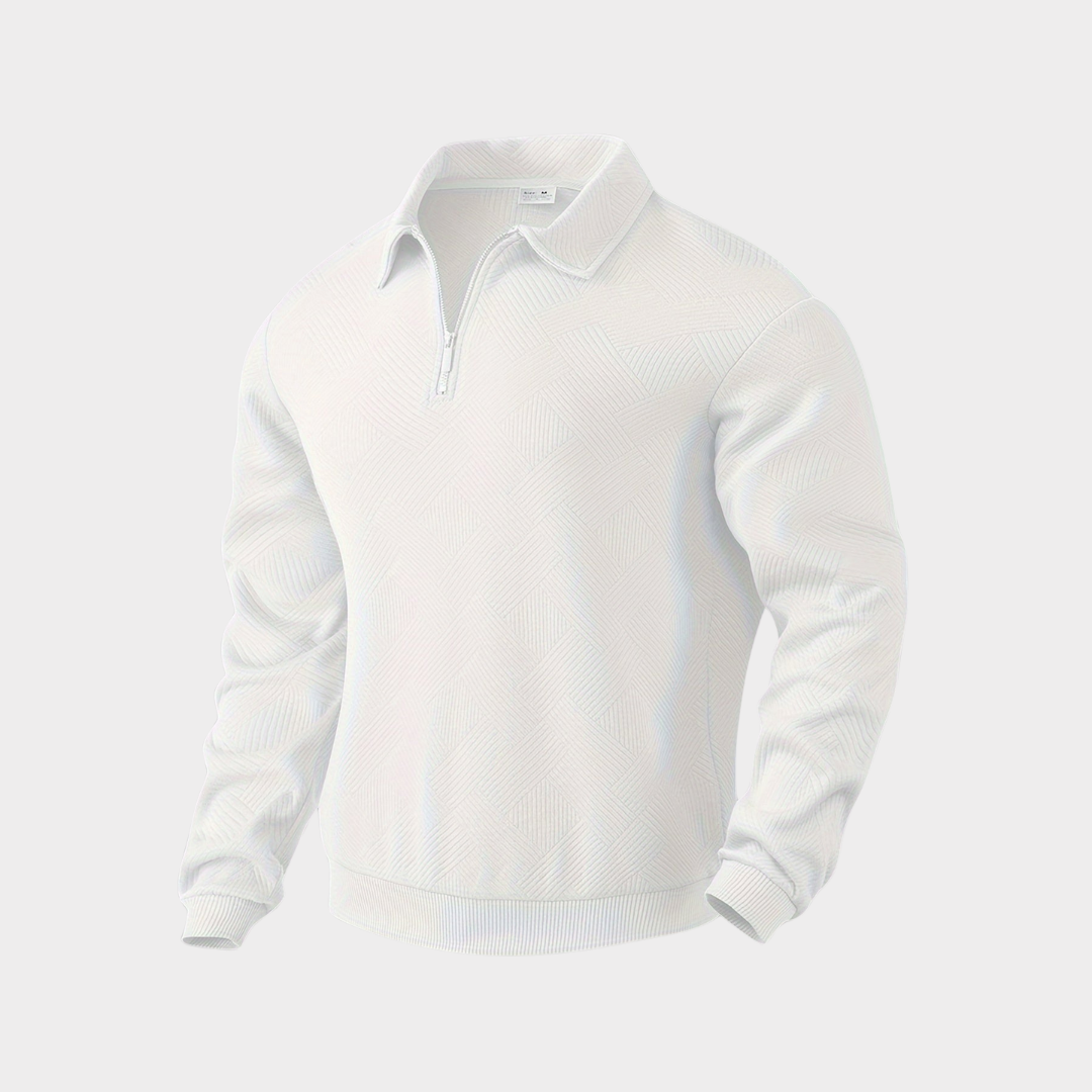 Koen | Pull premium élégant à fermeture éclair quart pour hommes