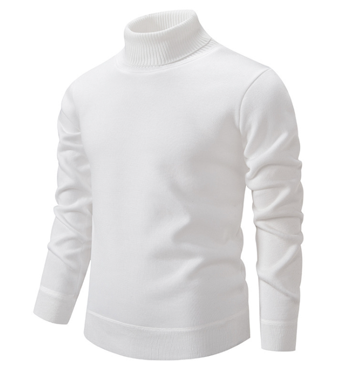Soft Wool Turtleneck Sweater for Men