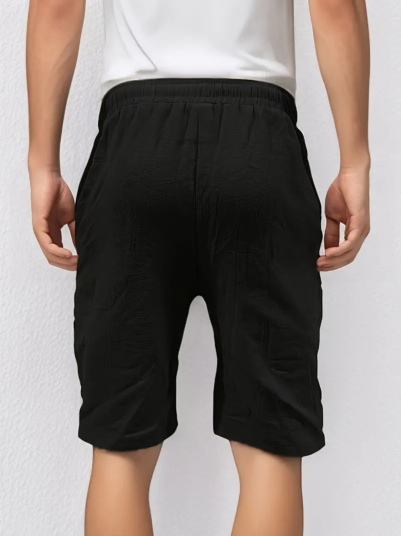 Short décontracté en lin pour hommes