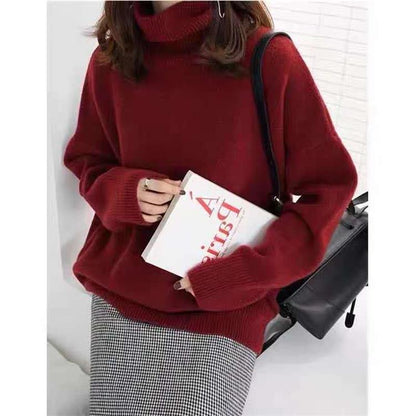 Loose turtleneck sweater