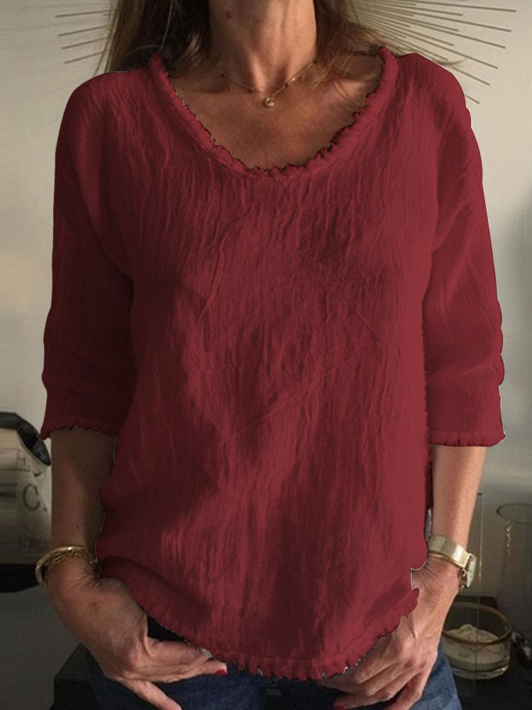 Casual linen T-shirt - Charleigh