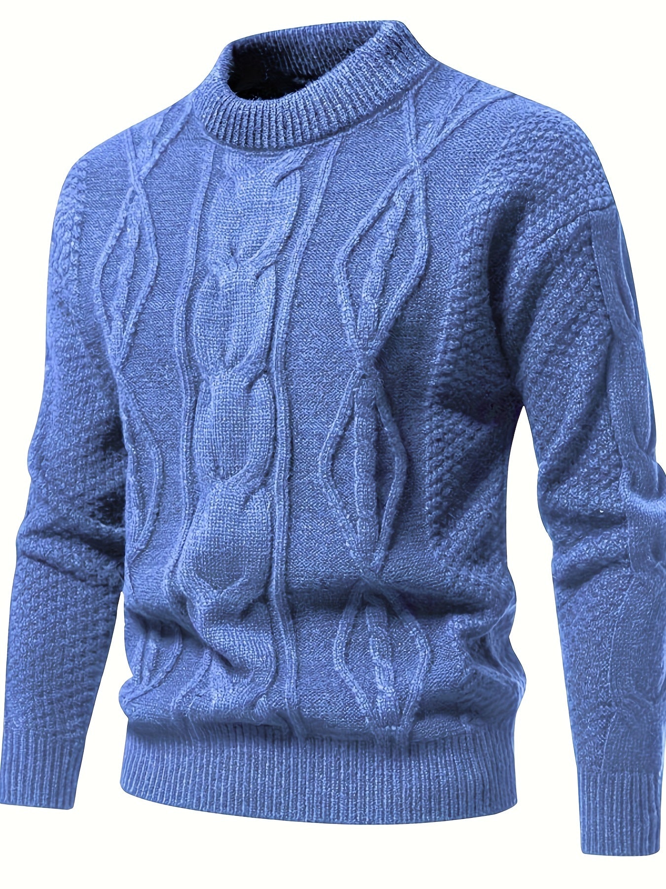 Pull uni pour hommes, pull vintage