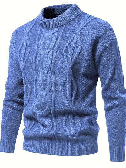 Pull uni pour hommes, pull vintage