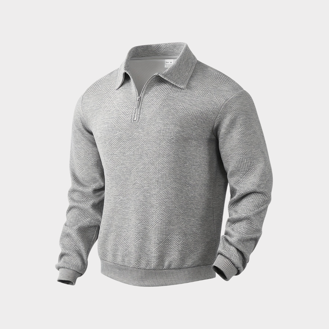 Koen | Pull premium élégant à fermeture éclair quart pour hommes