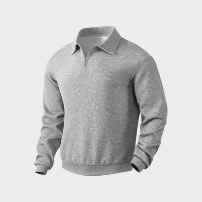 Koen | Pull premium élégant à fermeture éclair quart pour hommes