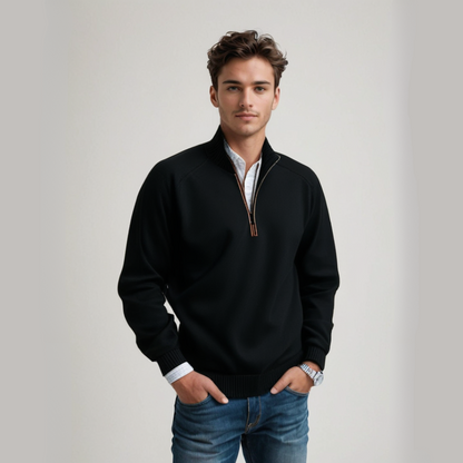 Pull confortable pour hommes avec fermeture éclair | Parfait pour toutes les saisons