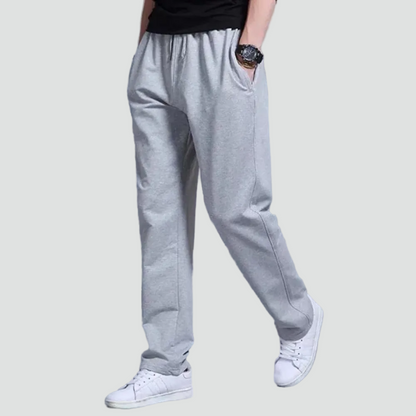 Pantalon de jogging homme avec taille élastique et jambe droite