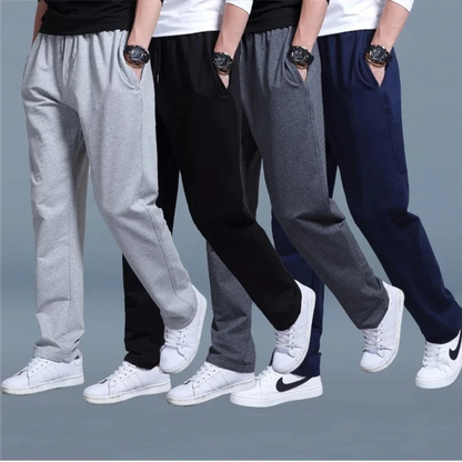 Pantalon de jogging homme avec taille élastique et jambe droite