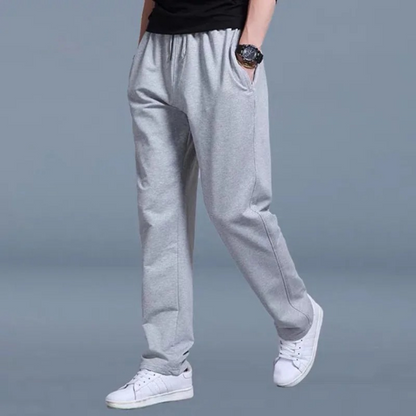 Pantalon de jogging homme avec taille élastique et jambe droite