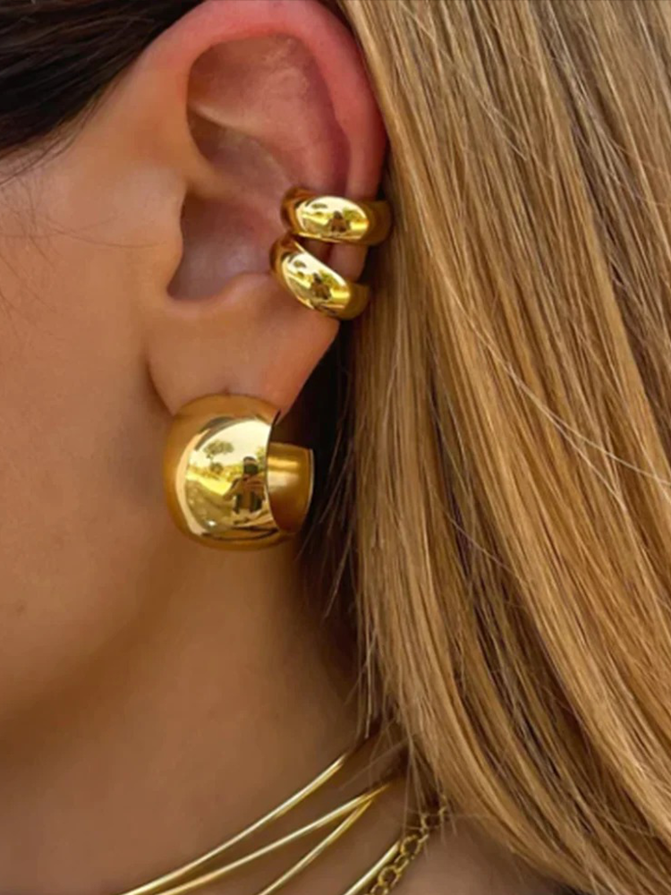 Audrey Manchette d'oreille épaisse Or