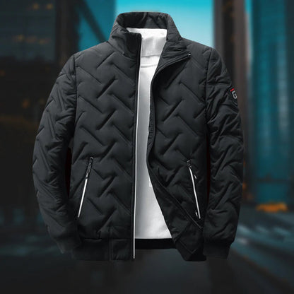 Bomber matelassé homme coupe slim | Veste d'hiver chaude