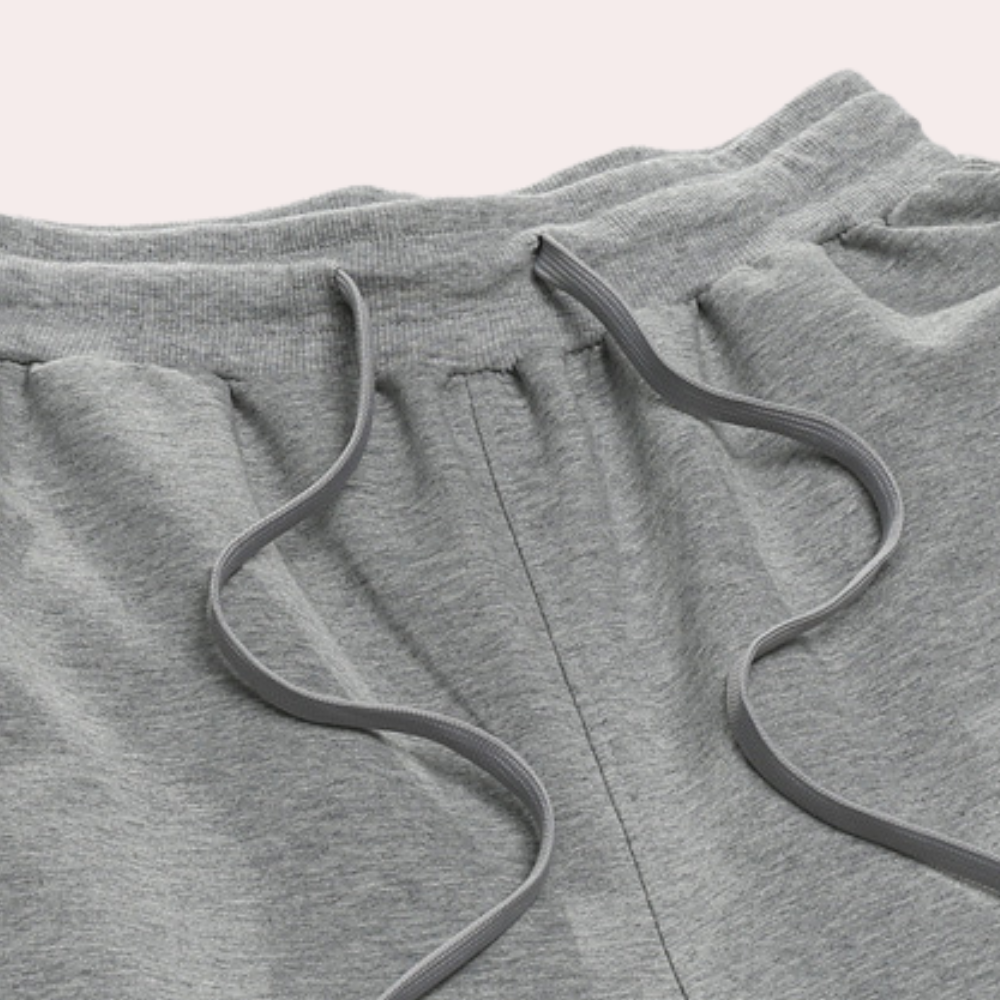 Pantalon de jogging homme avec taille élastique et jambe droite