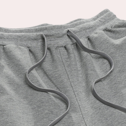 Pantalon de jogging homme avec taille élastique et jambe droite