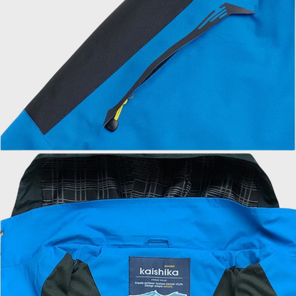 Men's Softshell Outdoor Jacket with Hood, Windproof Membrane, and Water-Repellent Finish