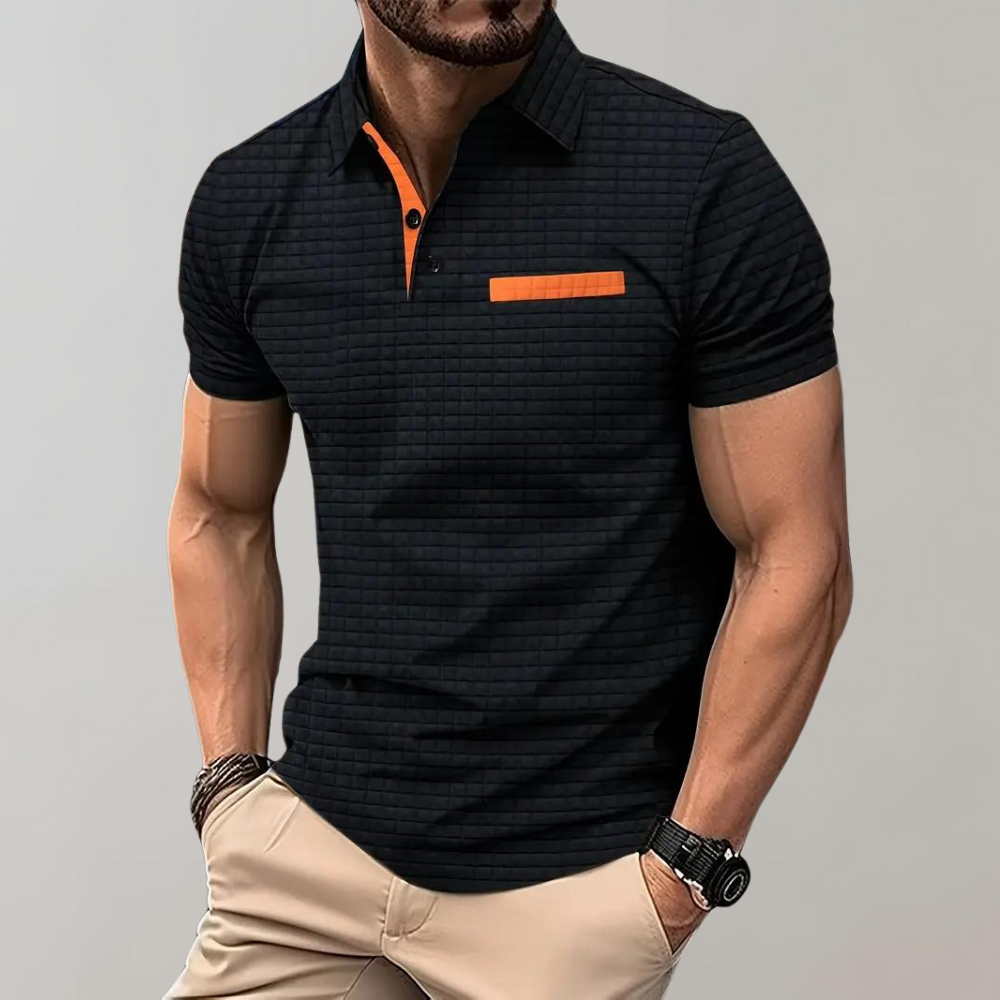 Polo ajusté pour hommes - coupe élégante et confortable