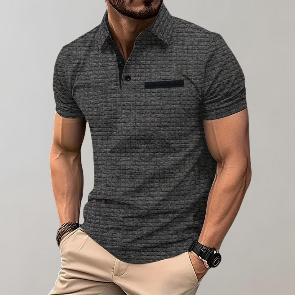 Polo ajusté pour hommes - coupe élégante et confortable