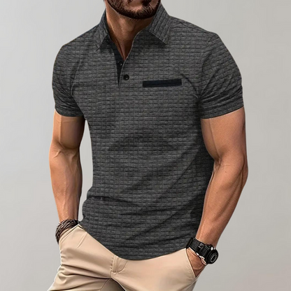 Polo ajusté pour hommes - coupe élégante et confortable