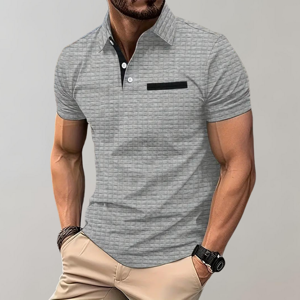 Polo ajusté pour hommes - coupe élégante et confortable