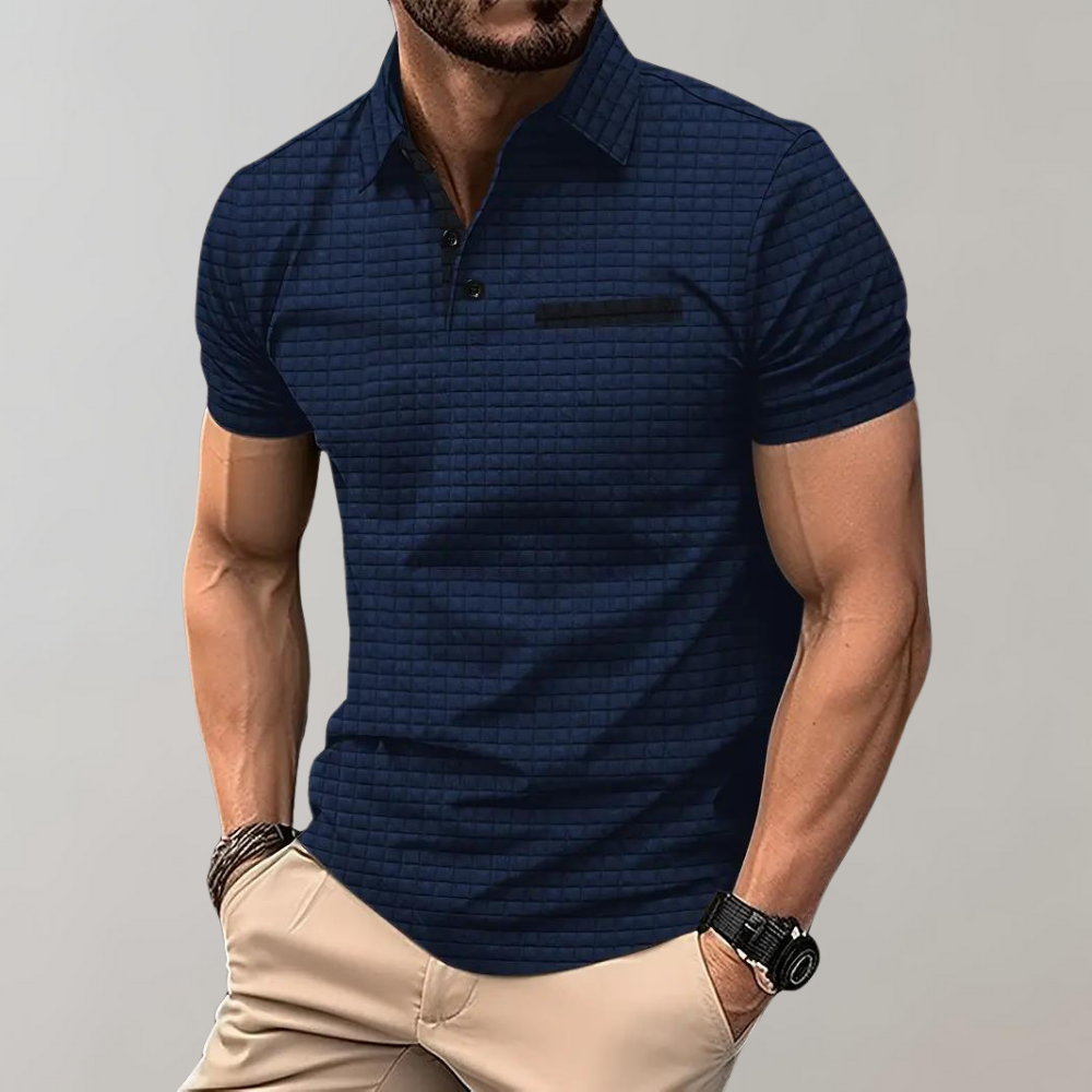 Polo ajusté pour hommes - coupe élégante et confortable