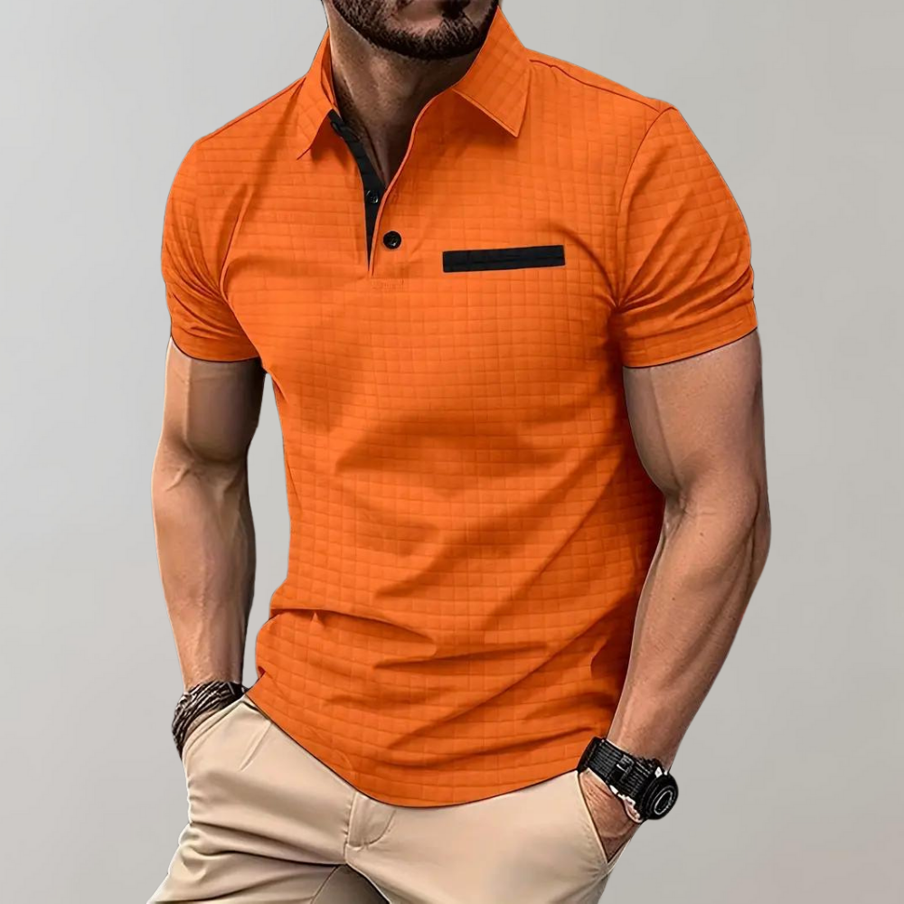 Polo ajusté pour hommes - coupe élégante et confortable