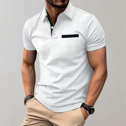 Polo ajusté pour hommes - coupe élégante et confortable