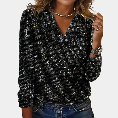 Priscilla - Top à paillettes pour femme