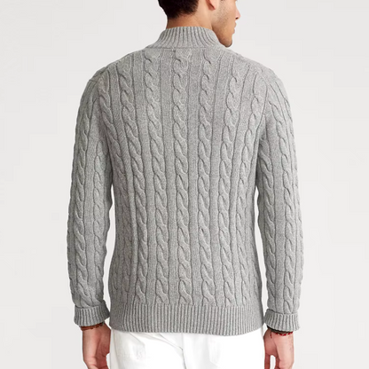 Stylish Old Money Half-Zip Sweater