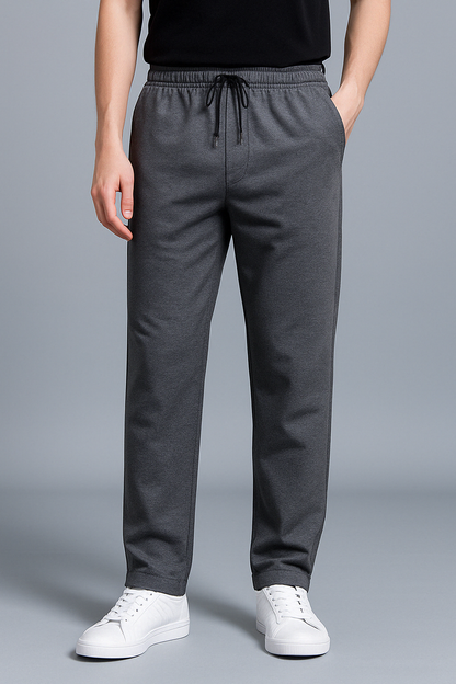 Pantalon de jogging homme avec taille élastique et jambe droite