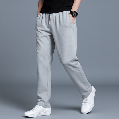 Pantalon de jogging homme avec taille élastique et jambe droite