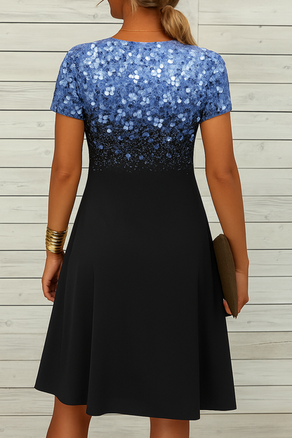 Robe de soirée à motif floral