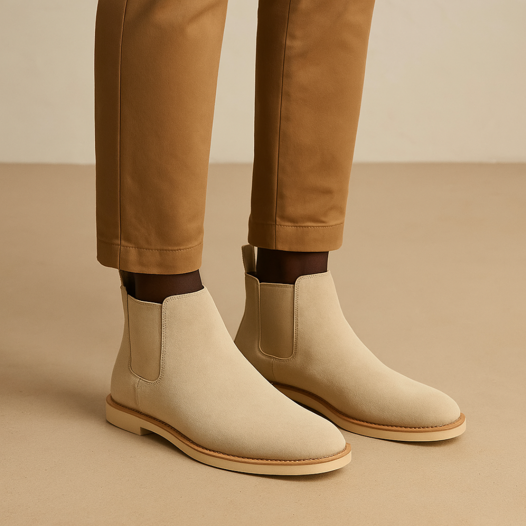Men's Suede Chelsea Boots – Black & Timeless