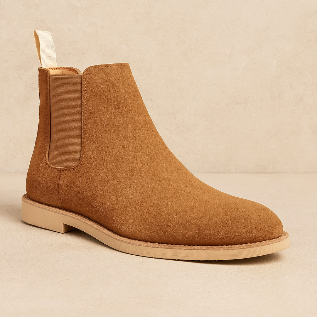 Men's Suede Chelsea Boots – Black & Timeless
