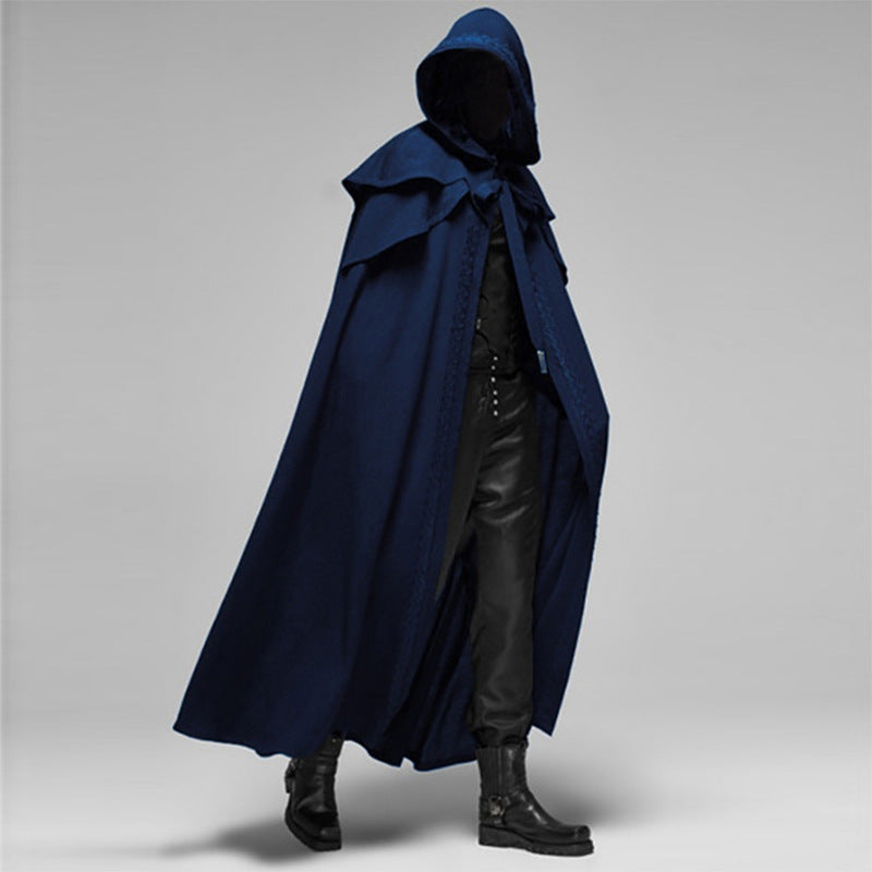 Cape gothique à capuche pour hommes - style mystique