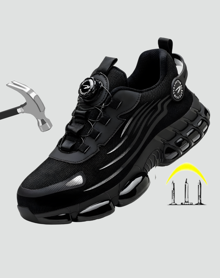 Chaussures de sécurité orthopédiques sportives avec embout en acier pour hommes