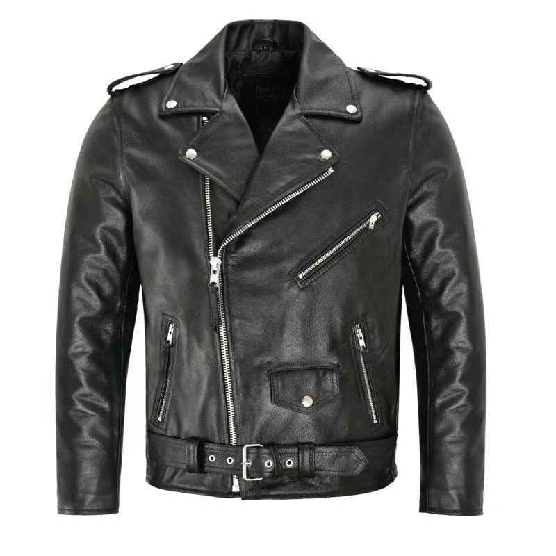 Veste en cuir élégante pour homme