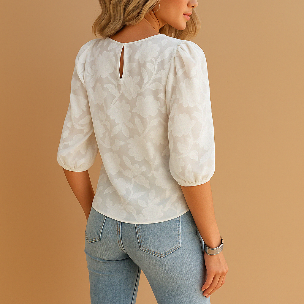 Top fleuri pour femme avec coupe flatteuse et style élégant | Elvira