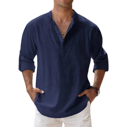 Linen shirt for men - breathable and stylish for spring and summer