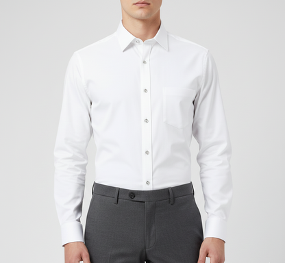 Men's cotton shirt with slim fit