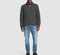 Men's Cotton Turtleneck Sweater with Zipper