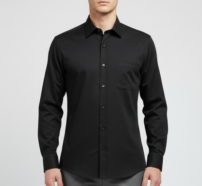 Men's cotton shirt with slim fit