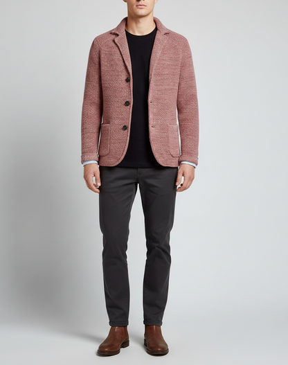 Men's Wool Cardigan, Casual and Elegant