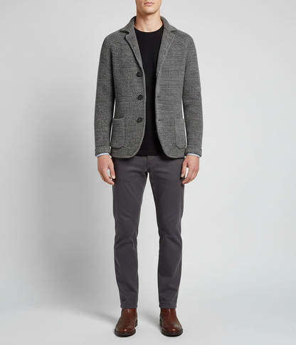 Men's Wool Cardigan, Casual and Elegant