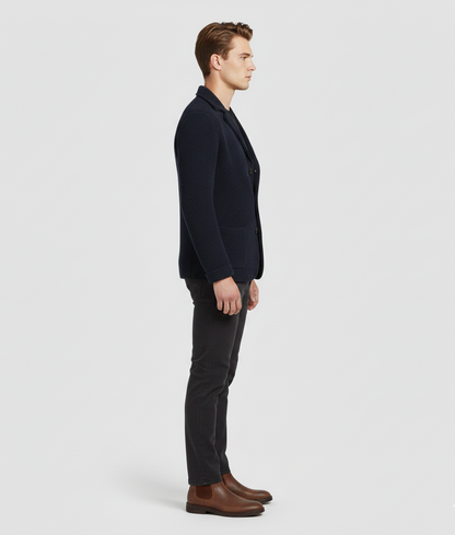 Men's Wool Cardigan, Casual and Elegant