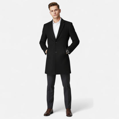 Manteau homme en laine - Élégance classique taillée