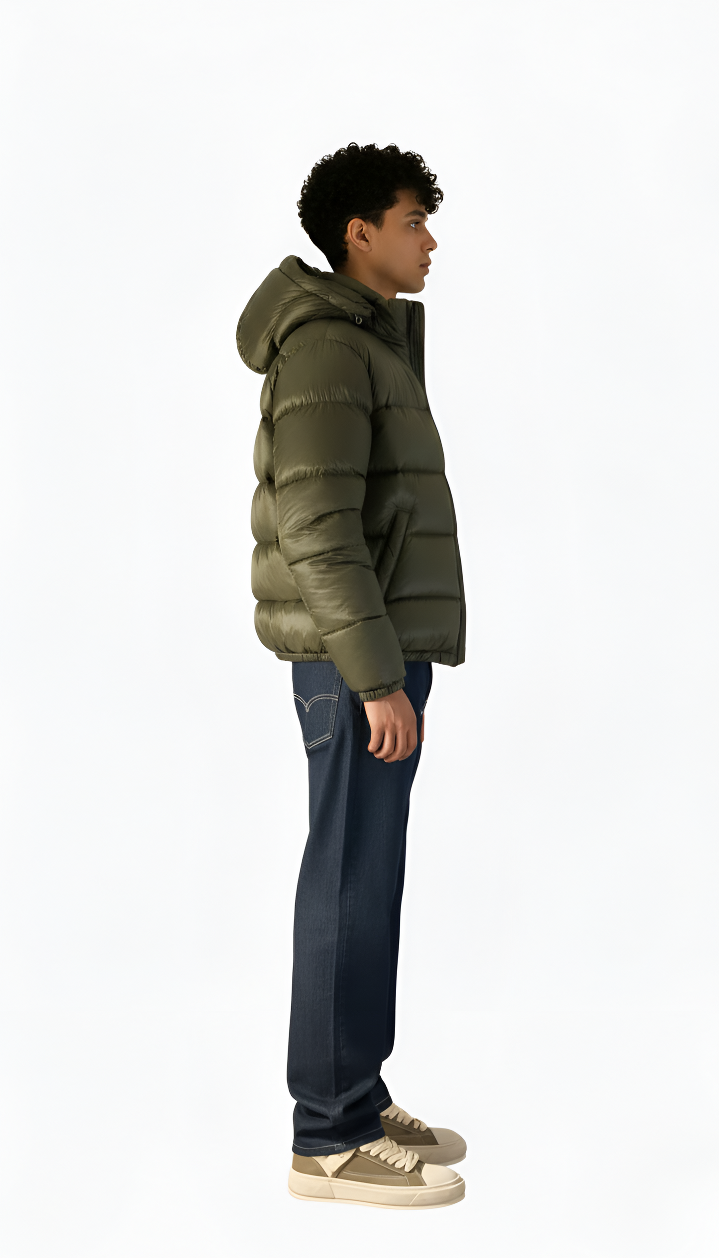 Doudoune homme à capuche, légère et matelassée