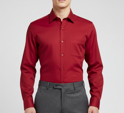 Men's cotton shirt with slim fit