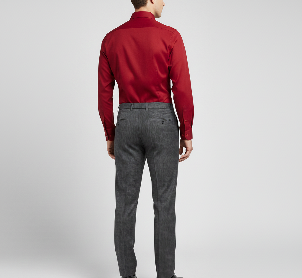 Men's cotton shirt with slim fit